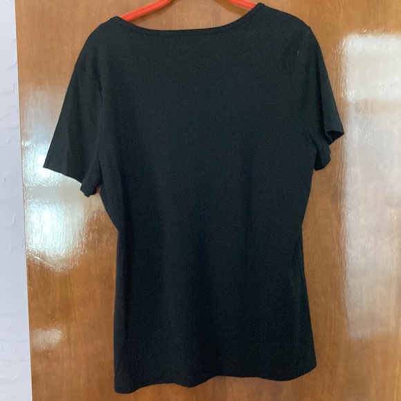 NWT Vintage Old Navy 100% Cotton Black Tee, size 1X - Picture 3 of 3